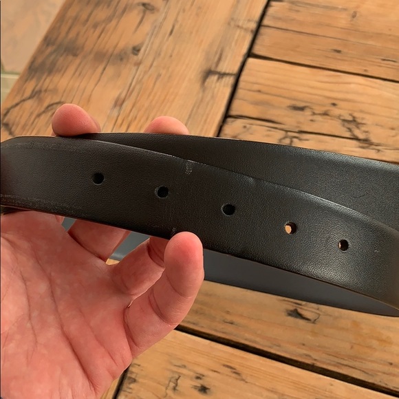 Reversible leather belt, black/grey, s 36 - Picture 4 of 4